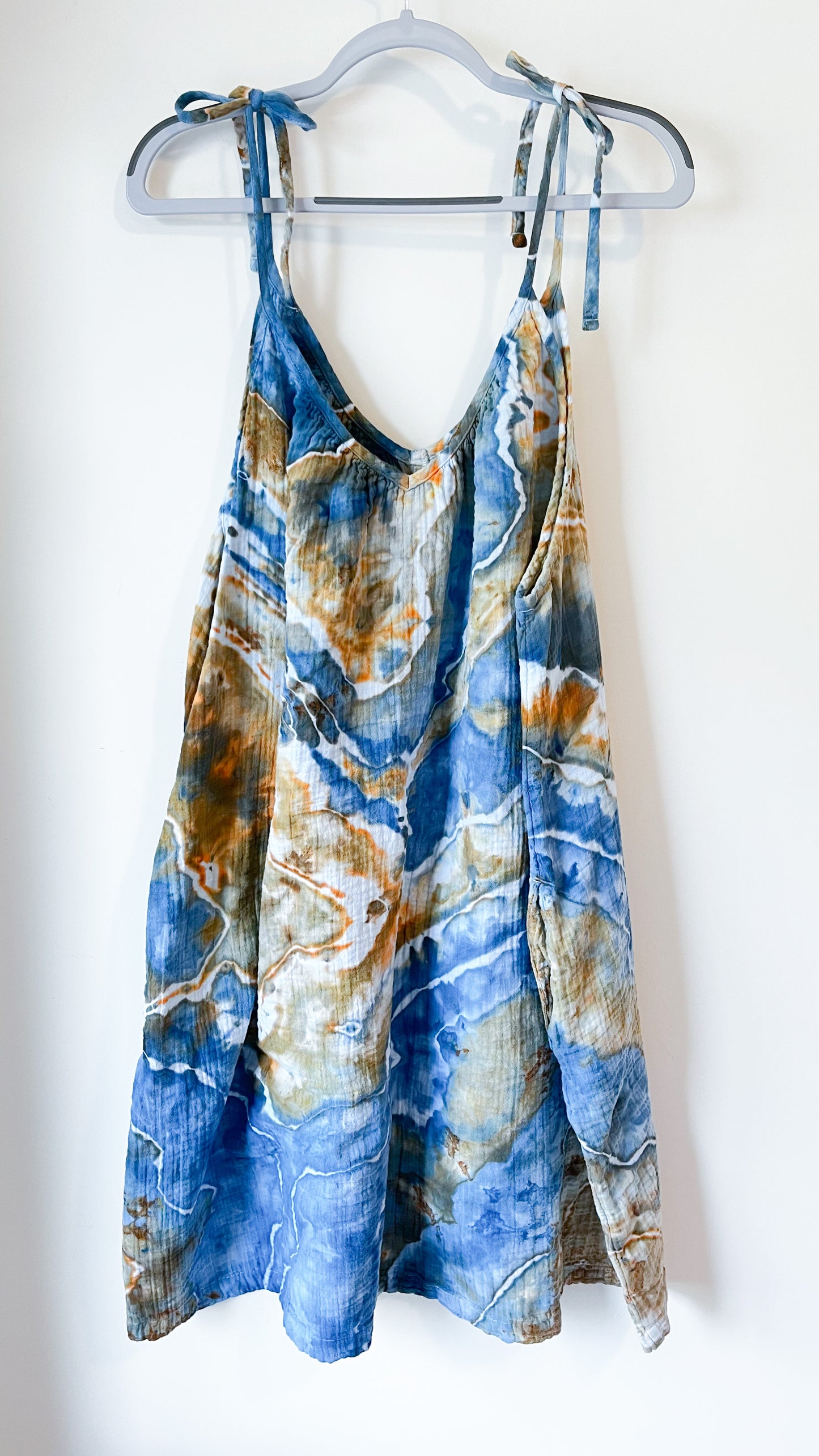 Ice Dyed Mini Swing Dress: Size 2X