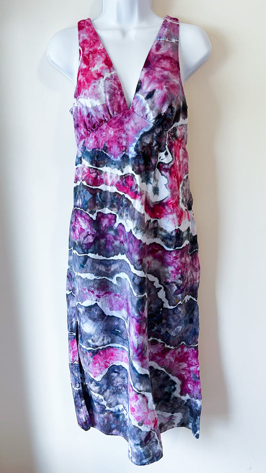 Ice Dyed Maxi Shift Dress: Size Medium