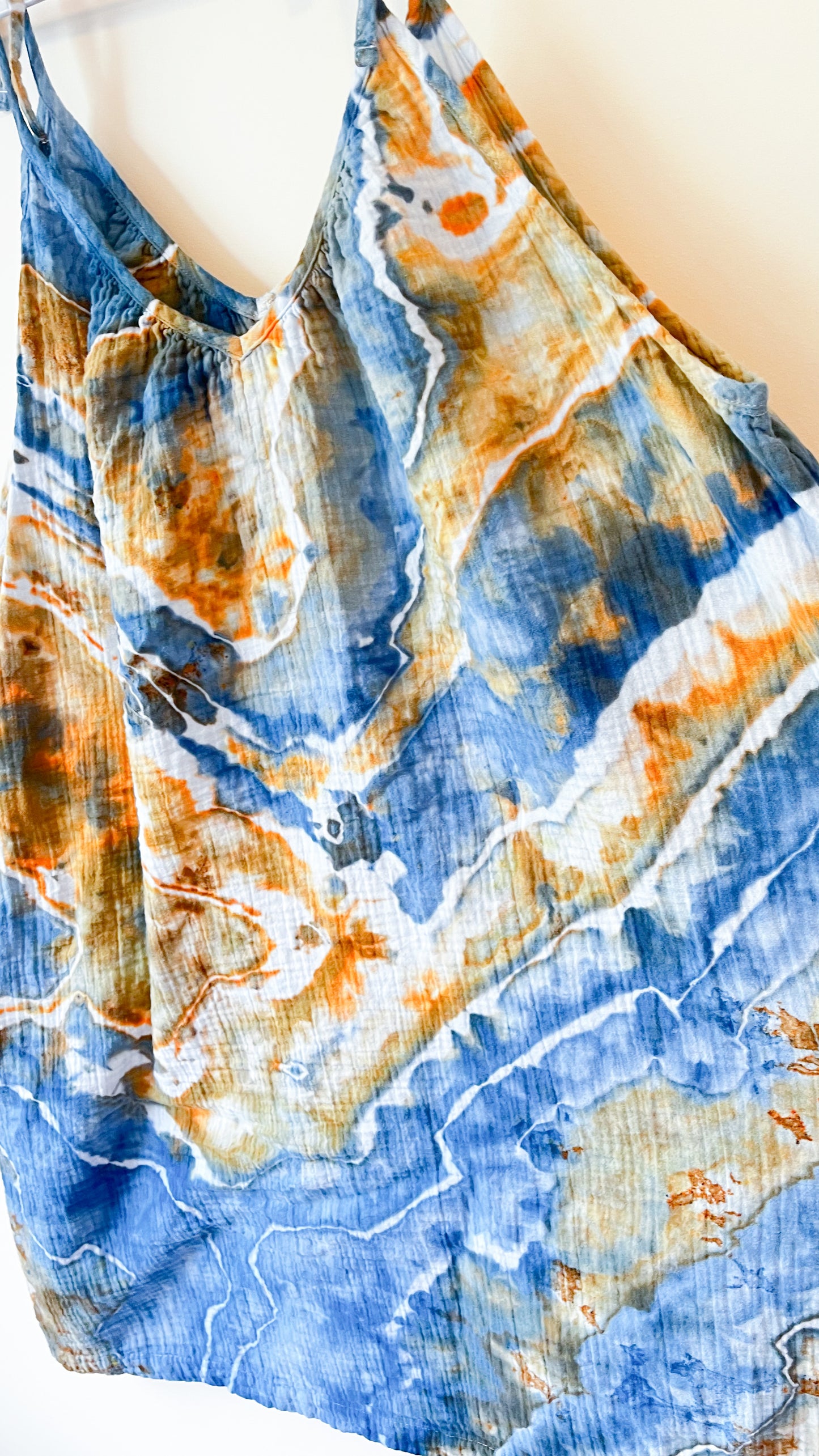 Ice Dyed Mini Swing Dress: Size 2X