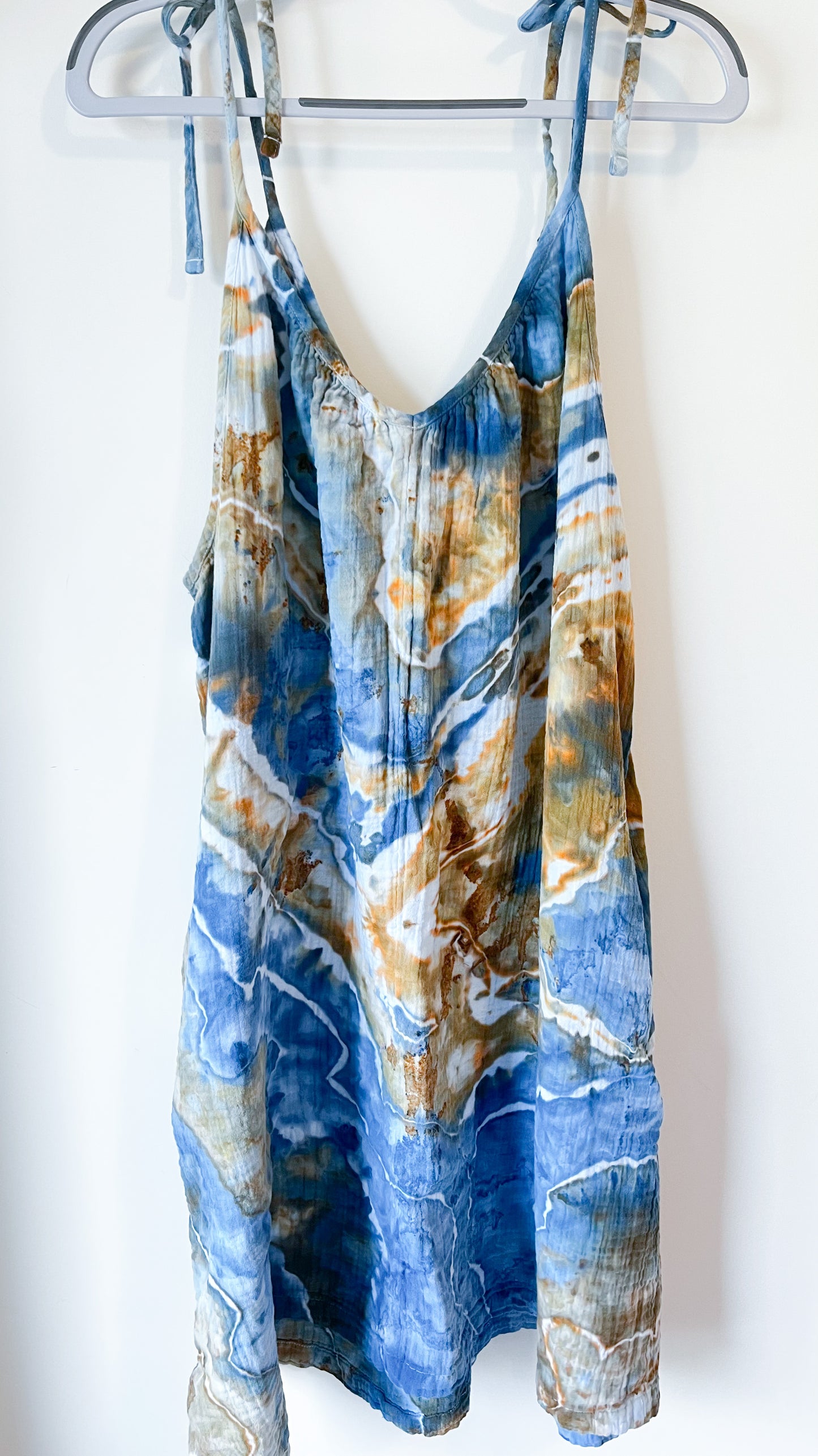 Ice Dyed Mini Swing Dress: Size 2X